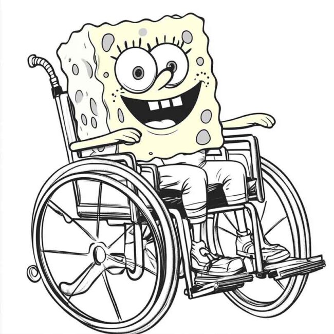 bob esponja de cadeira de rodas 3