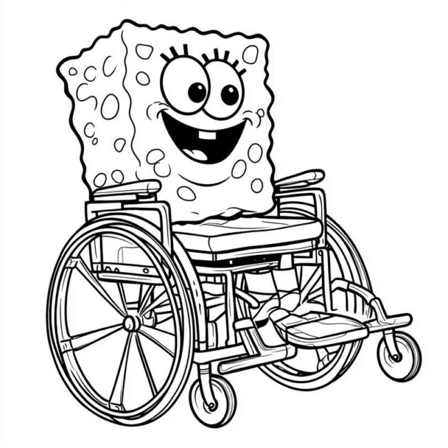 bob esponja de cadeira de rodas 14