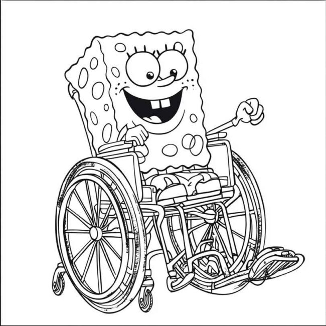 bob esponja de cadeira de rodas 5