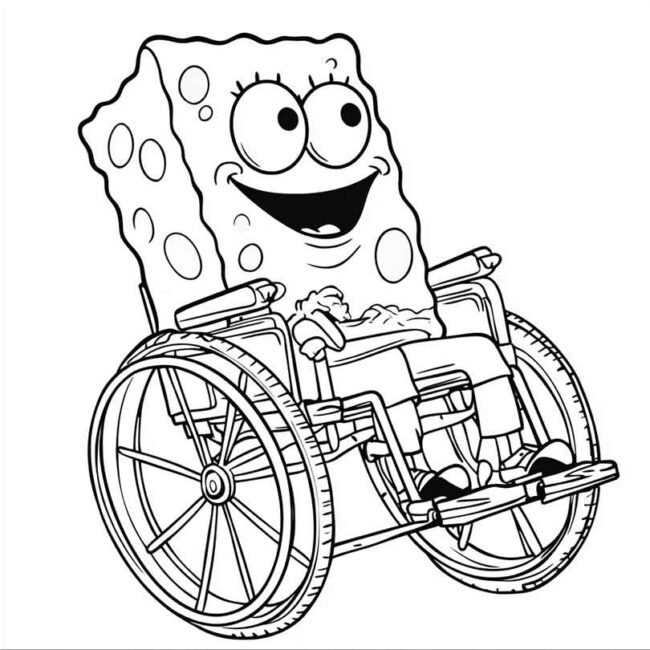 bob esponja de cadeira de rodas 12