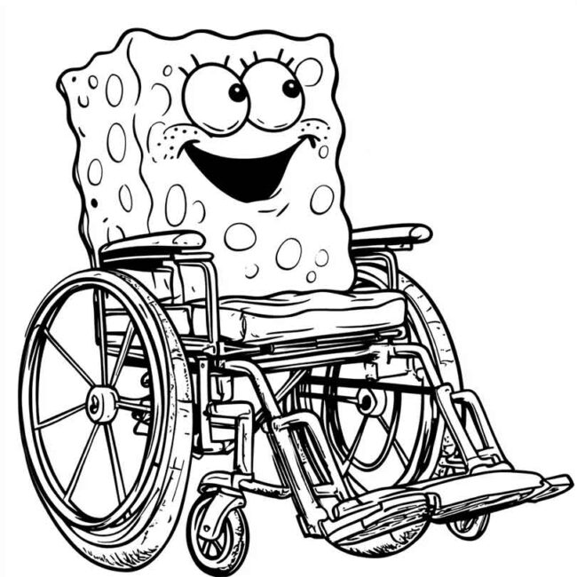 bob esponja de cadeira de rodas 21