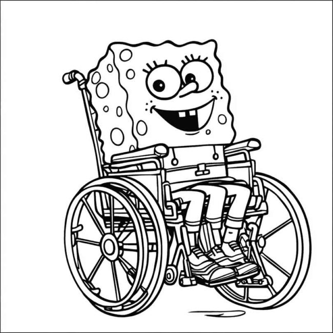 bob esponja de cadeira de rodas 10