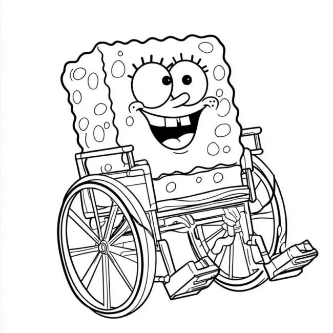 bob esponja de cadeira de rodas 15
