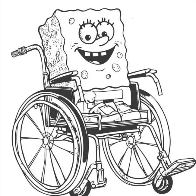 bob esponja de cadeira de rodas 22