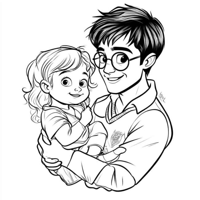Roupa de Bebe do Harry Potter para colorir 9 Roupa de Bebe do Harry Potter para colorir 9