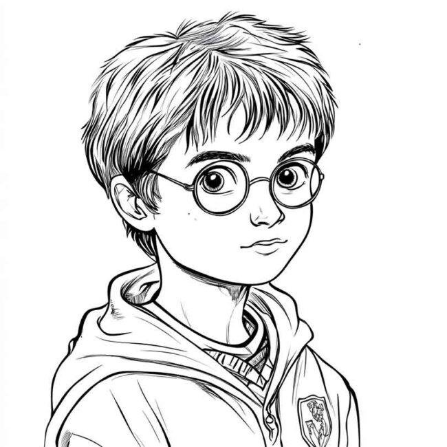 Roupa de Bebe do Harry Potter para colorir 6 Roupa de Bebe do Harry Potter para colorir 6