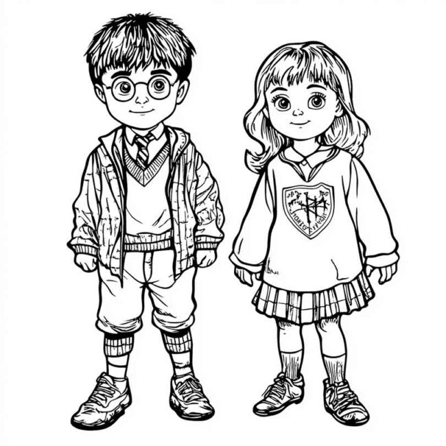 Roupa de Bebe do Harry Potter para colorir 5 Roupa de Bebe do Harry Potter para colorir 5