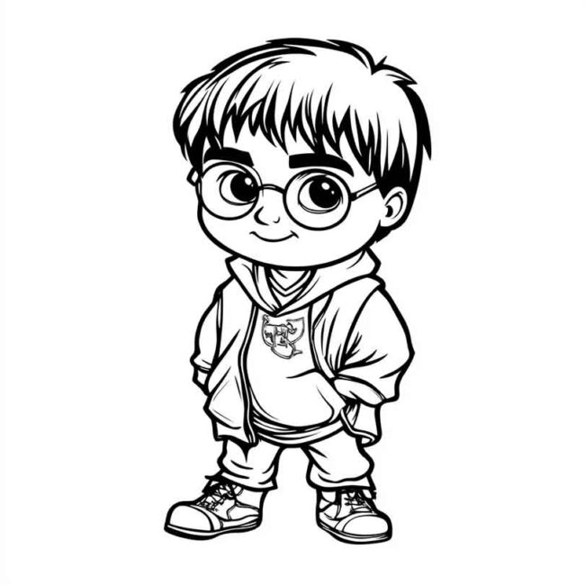 Roupa de Bebe do Harry Potter para colorir 45 Roupa de Bebe do Harry Potter para colorir 45