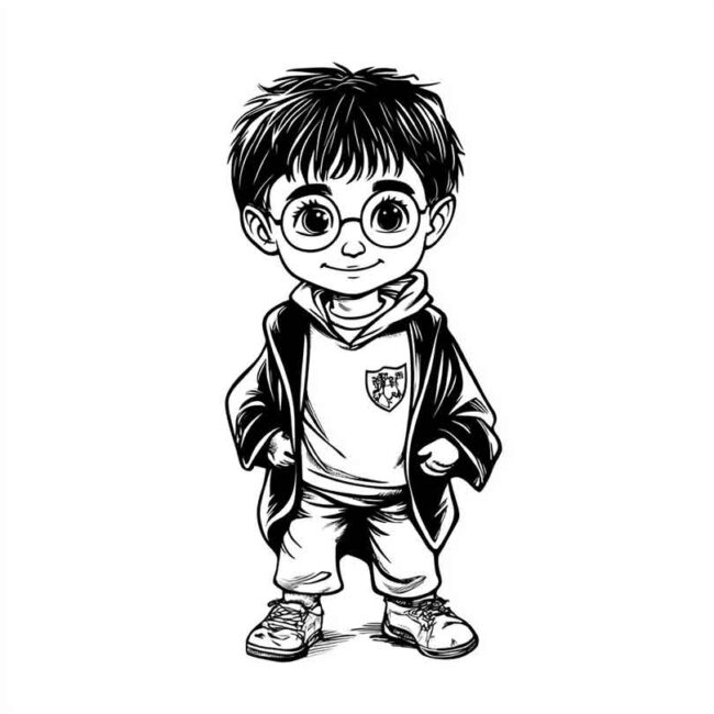 Roupa de Bebe do Harry Potter para colorir 40 Roupa de Bebe do Harry Potter para colorir 40