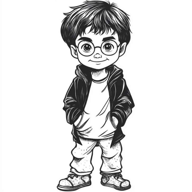 Roupa de Bebe do Harry Potter para colorir 20 Roupa de Bebe do Harry Potter para colorir 20