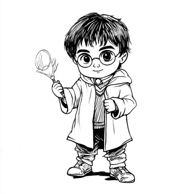 Roupa de Bebe do Harry Potter para colorir 29 Roupa de Bebe do Harry Potter para colorir 29