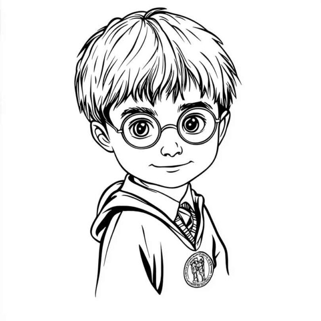 Roupa de Bebe do Harry Potter para colorir 36 Roupa de Bebe do Harry Potter para colorir 36