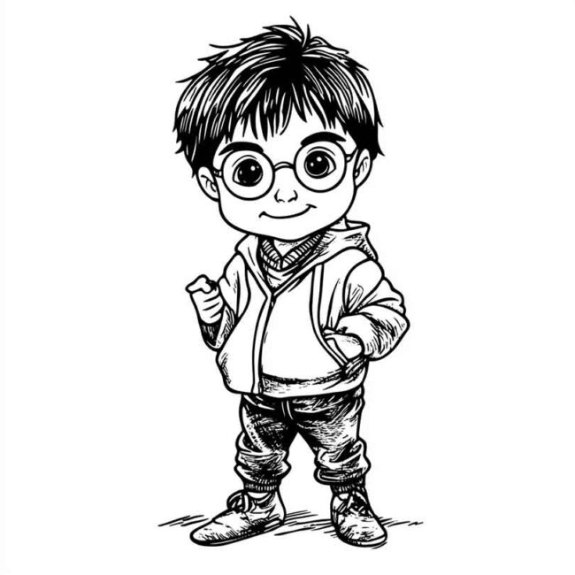 Roupa de Bebe do Harry Potter para colorir 38 Roupa de Bebe do Harry Potter para colorir 38