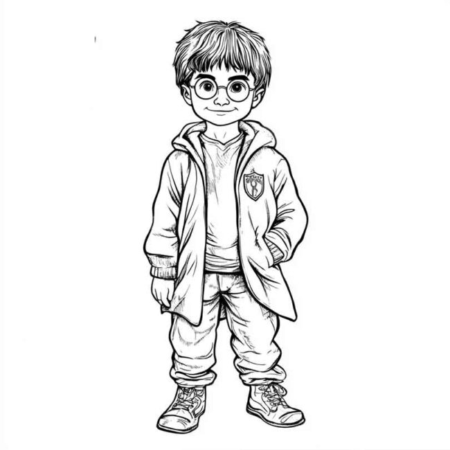 Roupa de Bebe do Harry Potter para colorir 27 Roupa de Bebe do Harry Potter para colorir 27