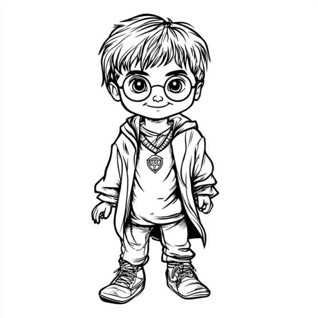Roupa de Bebe do Harry Potter para colorir 32 Roupa de Bebe do Harry Potter para colorir 32