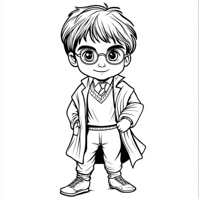 Roupa de Bebe do Harry Potter para colorir 33 Roupa de Bebe do Harry Potter para colorir 33