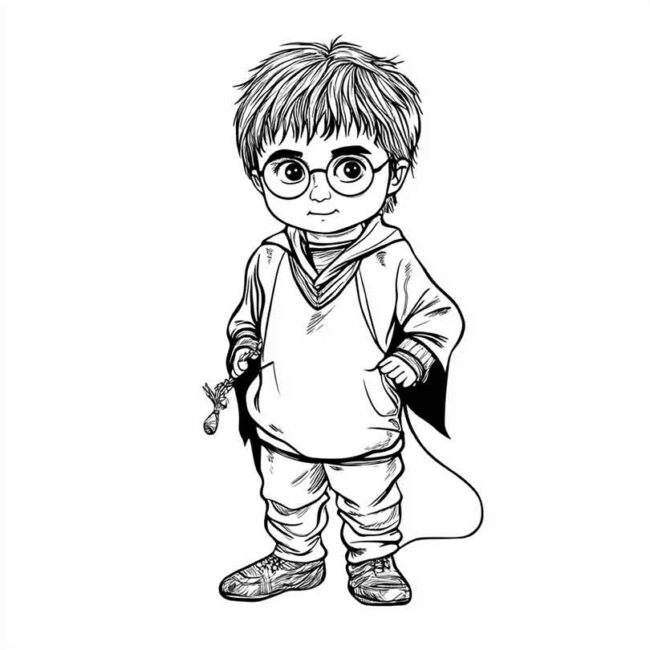 Roupa de Bebe do Harry Potter para colorir 35 Roupa de Bebe do Harry Potter para colorir 35