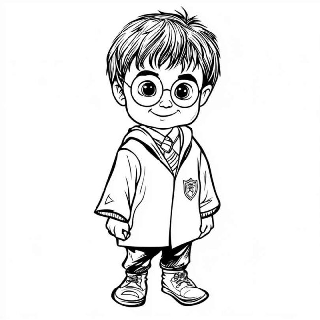 Roupa de Bebe do Harry Potter para colorir 16 Roupa de Bebe do Harry Potter para colorir 16