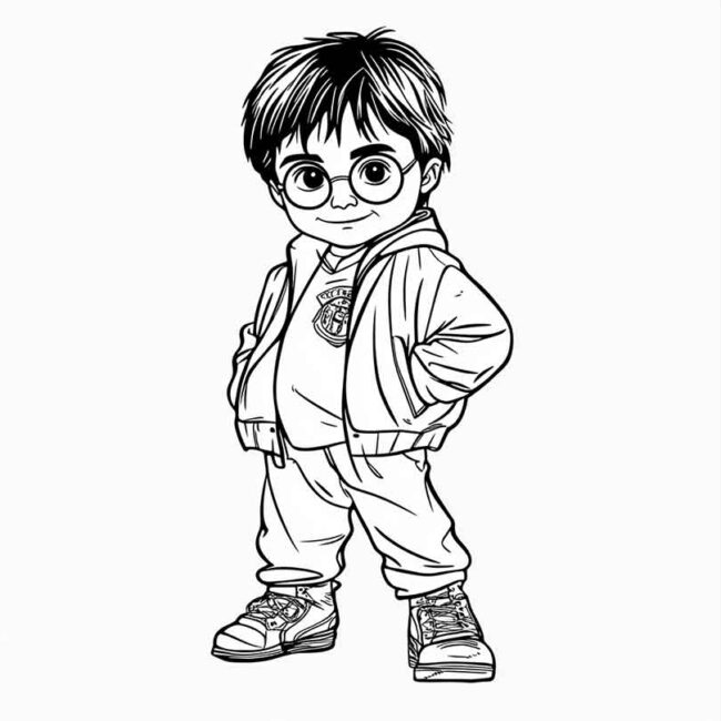 Roupa de Bebe do Harry Potter para colorir 19 Roupa de Bebe do Harry Potter para colorir 19