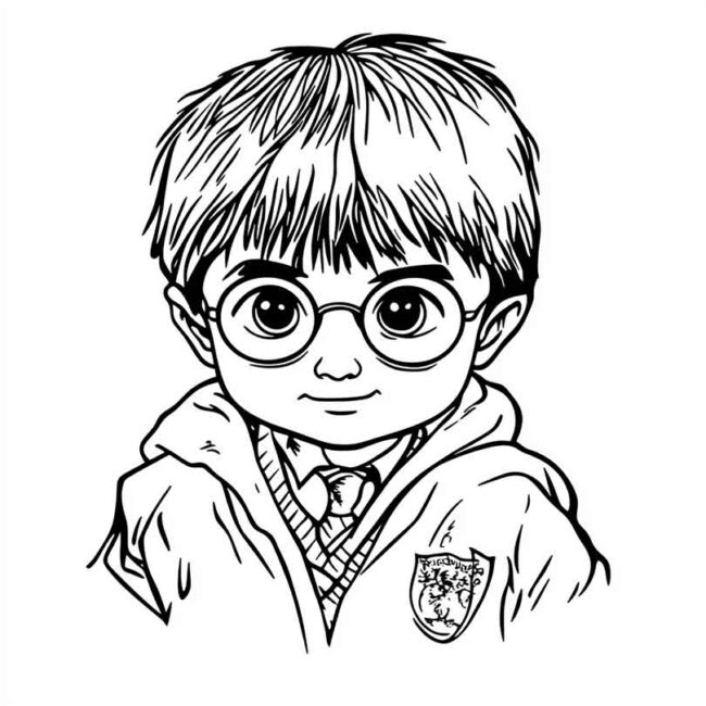 Roupa de Bebe do Harry Potter para colorir 26