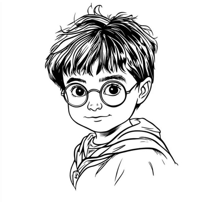 Roupa de Bebe do Harry Potter para colorir 23 Roupa de Bebe do Harry Potter para colorir 23