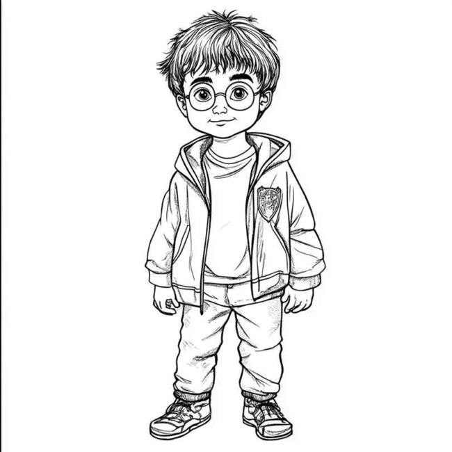 Roupa de Bebe do Harry Potter para colorir 25 Roupa de Bebe do Harry Potter para colorir 25