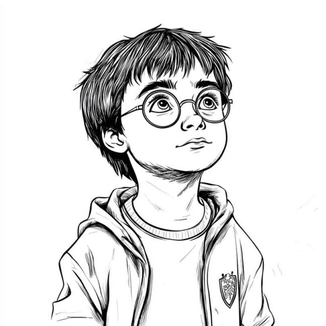 Roupa de Bebe do Harry Potter para colorir 11 Roupa de Bebe do Harry Potter para colorir 11