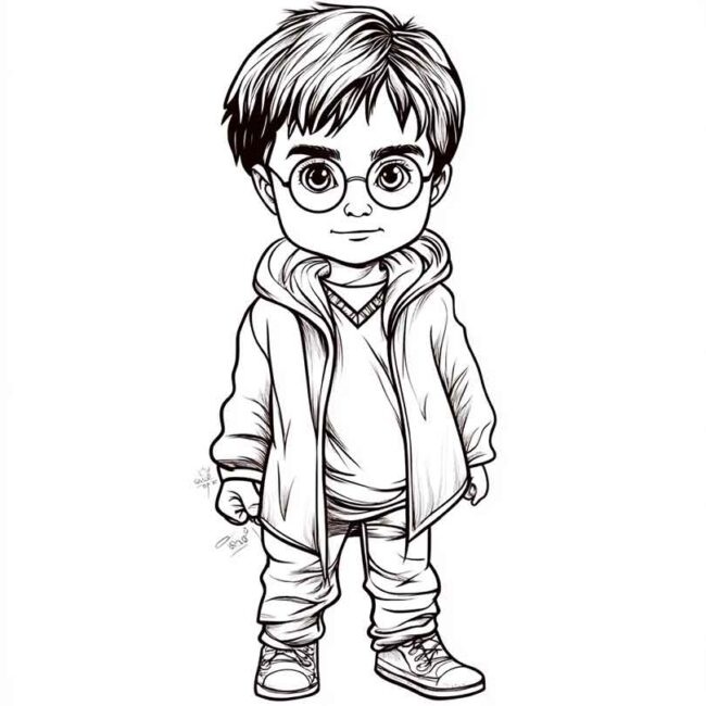 Roupa de Bebe do Harry Potter para colorir 13 Roupa de Bebe do Harry Potter para colorir 13