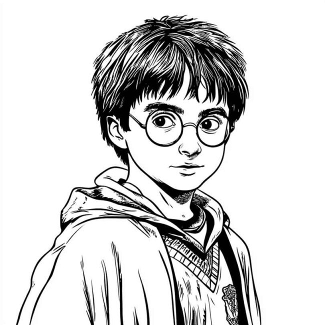 Roupa de Bebe do Harry Potter para colorir 15