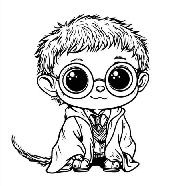 Roupa de Bebe do Harry Potter para colorir 17