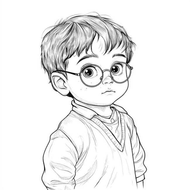 Roupa de Bebe do Harry Potter para colorir 10