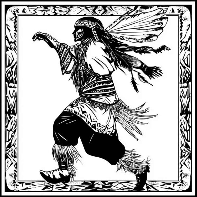 danca indigena para colorir png 33