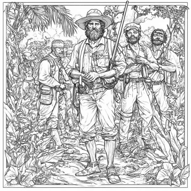 quilombo para imprimir e colorir png 3