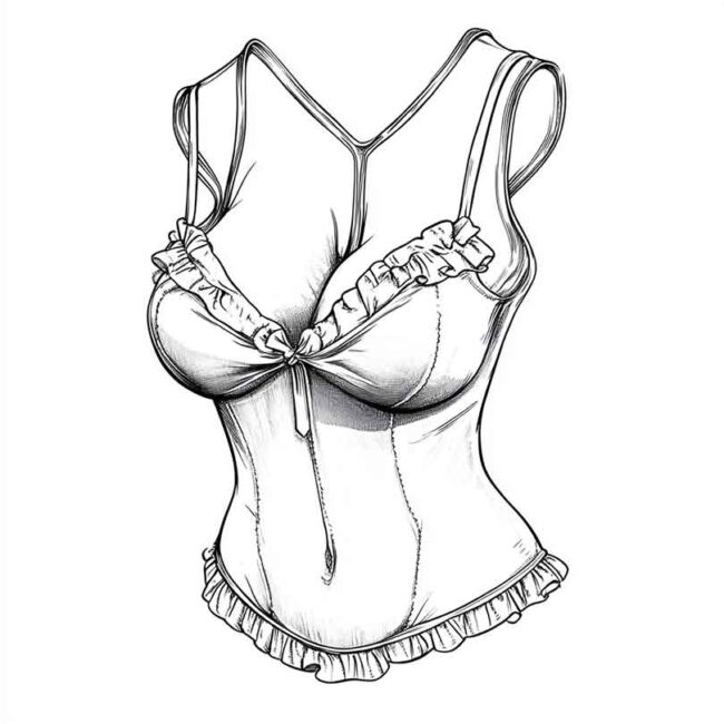 sutia para colorir png 36