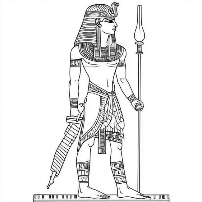 guerreiros egipcios para imprimir e colorir png 38
