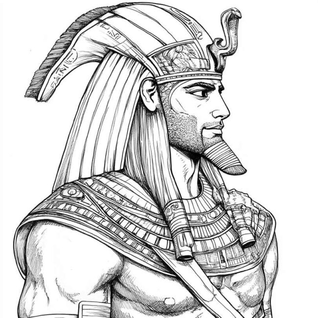 guerreiros egipcios para imprimir e colorir png 5