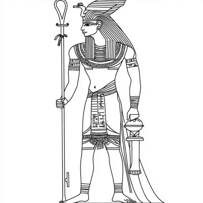 guerreiros egipcios para imprimir e colorir png 31