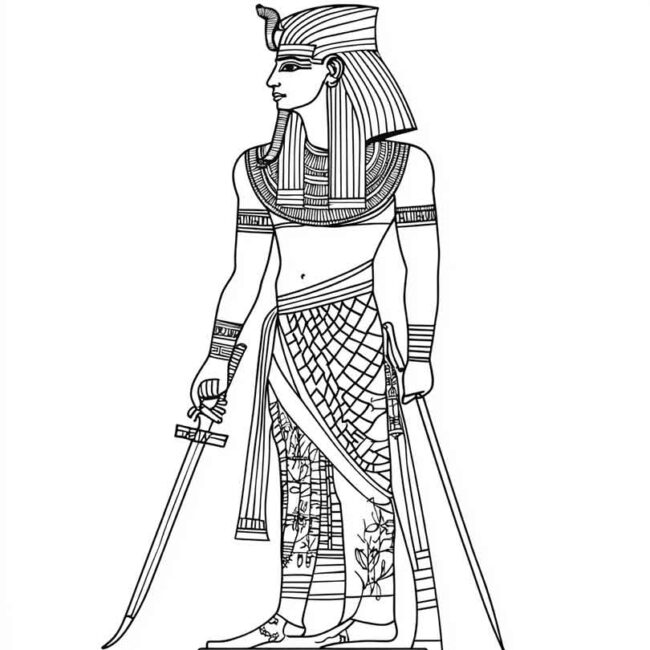 guerreiros egipcios para imprimir e colorir png 29