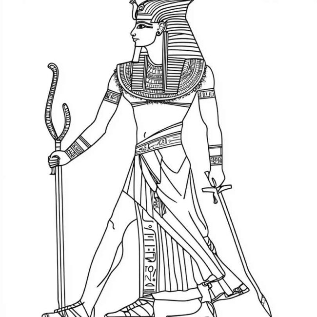 guerreiros egipcios para imprimir e colorir png 27