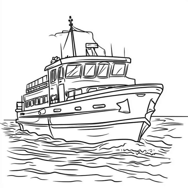 Ferry Boat para imprimir e colorir png 23