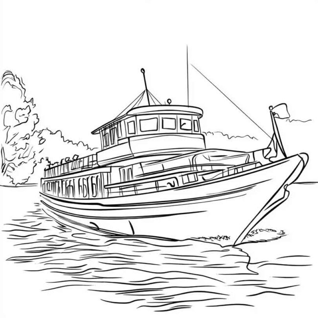 Ferry Boat para imprimir e colorir png 20