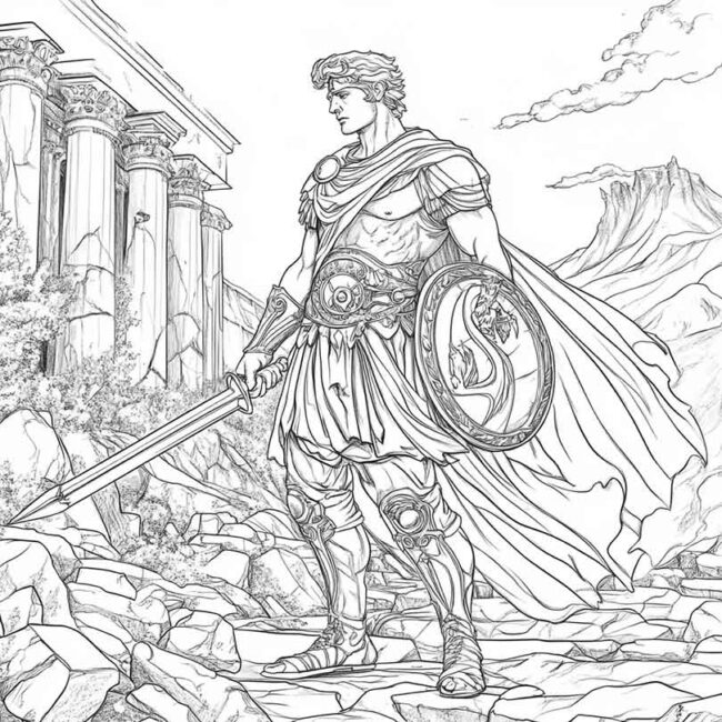 desenhos de perseu para imprimir e colorir 44