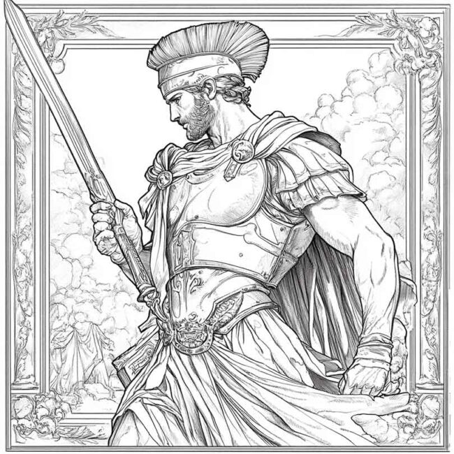 desenhos de perseu para imprimir e colorir 4