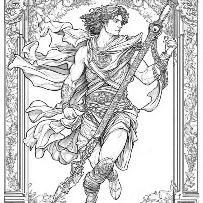 desenhos de perseu para imprimir e colorir 9 1