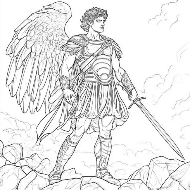 desenhos de perseu para imprimir e colorir 1