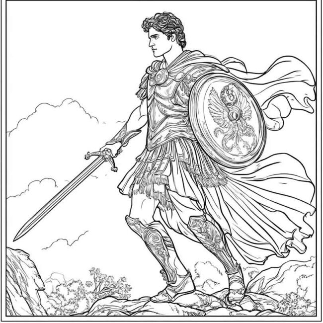 desenhos de perseu para imprimir e colorir 39