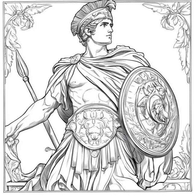 desenhos de perseu para imprimir e colorir 28