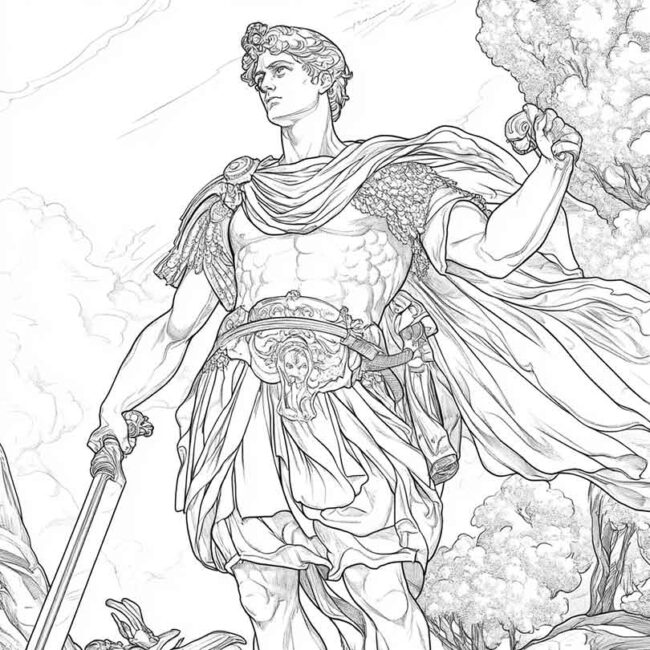 desenhos de perseu para imprimir e colorir 18