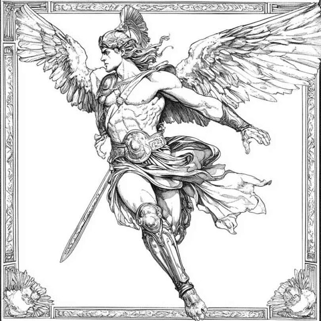 desenhos de perseu para imprimir e colorir 25