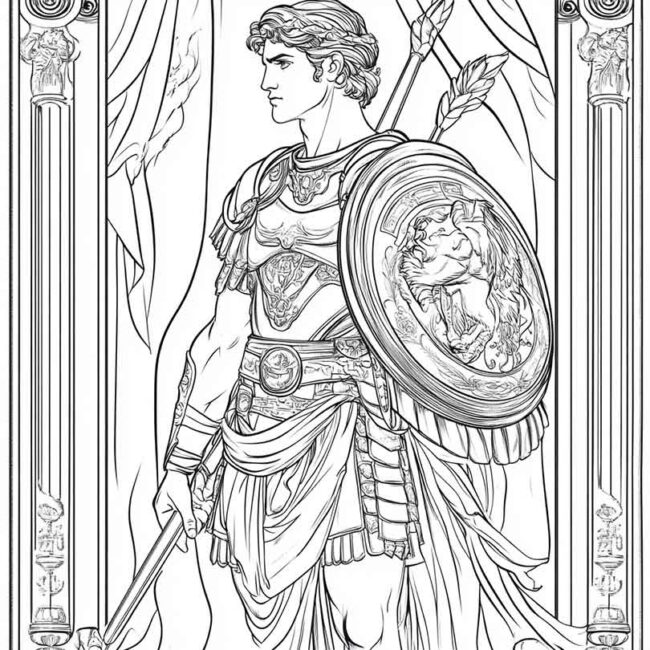 desenhos de perseu para imprimir e colorir 27